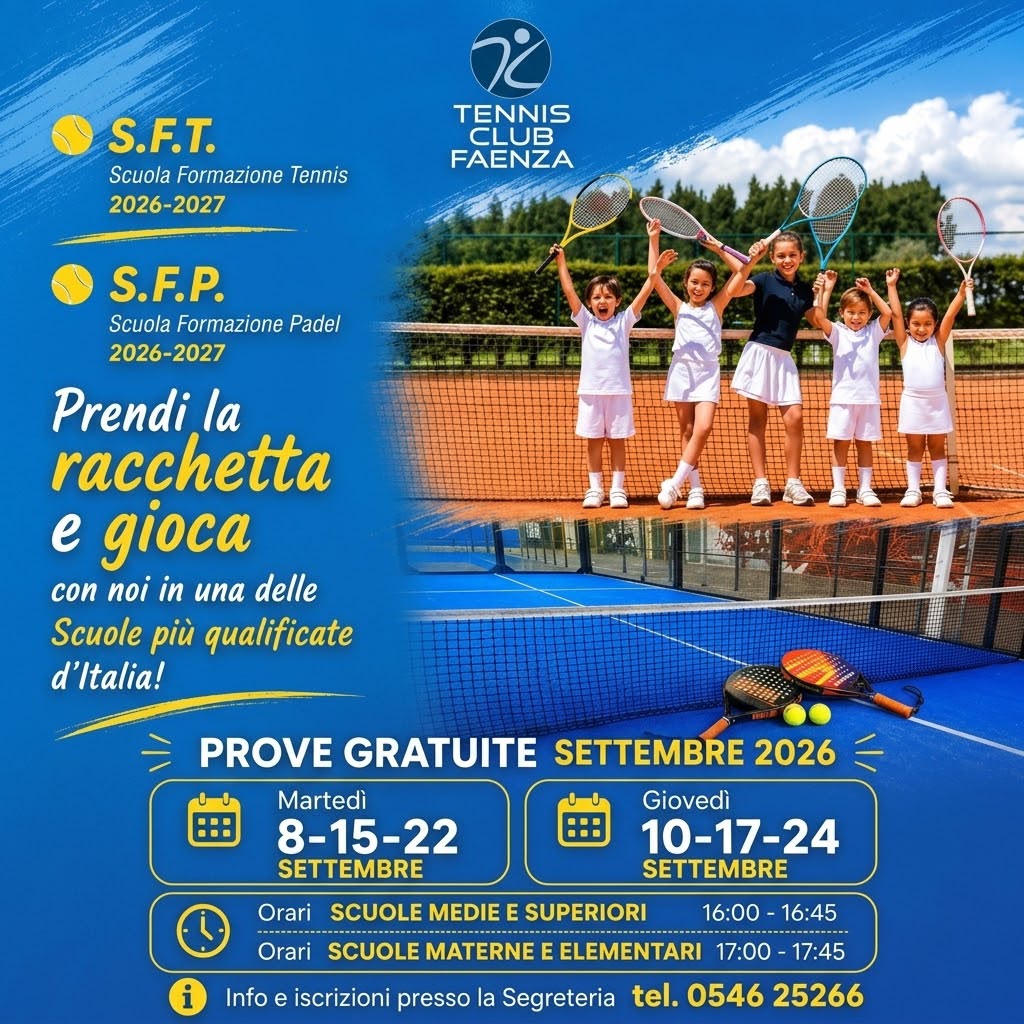 Scuola Tennis e Padel 2026-27